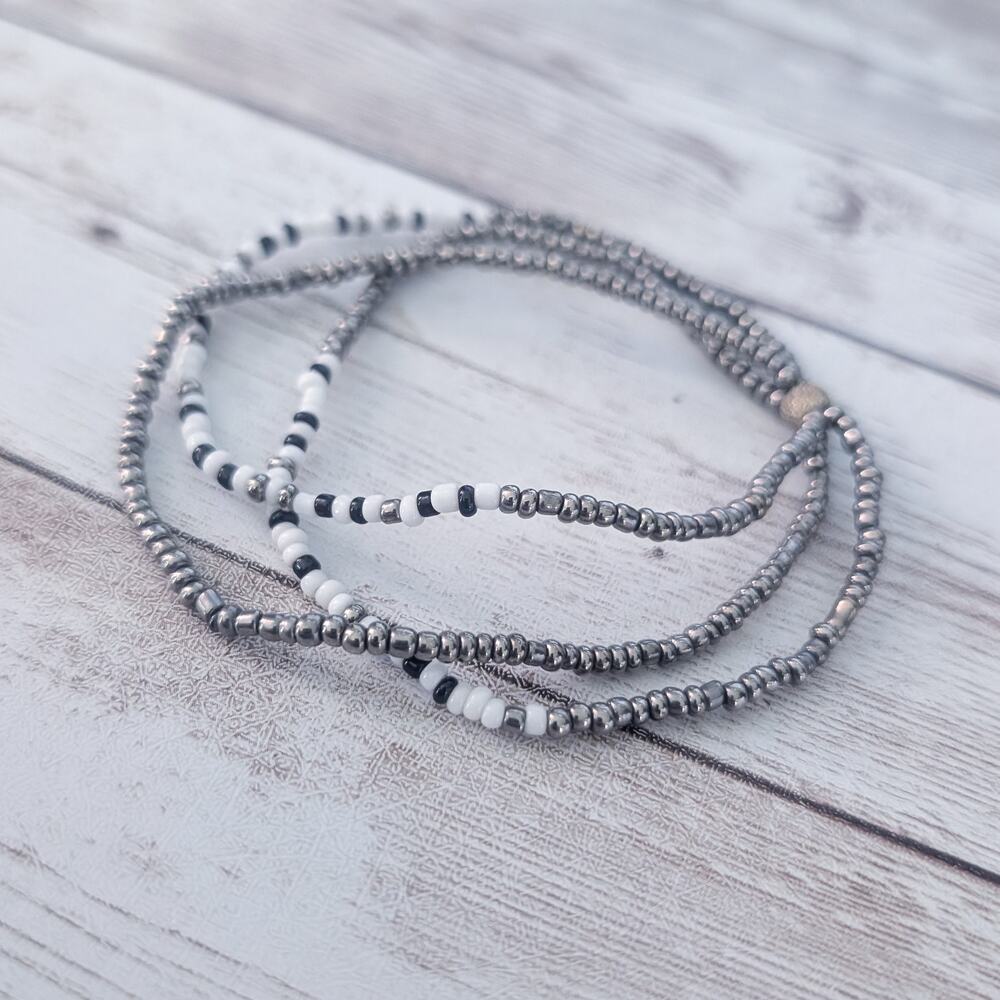 Multi Row Stretch Bracelet - Picture 4 of 8